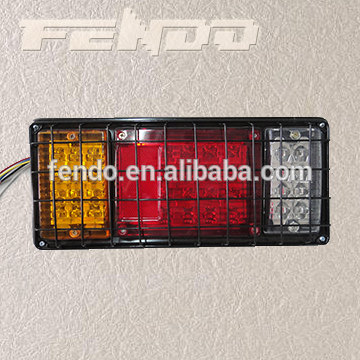 12/24V LED kamyon kuyruk lambası römorkları ızgara ile lambalar