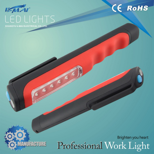 2014 ζεστό πώλησης 6 + 1 κλιπ στυλό φως LED εργασίας (HL-LA0226)