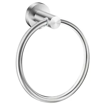 Stainless Steel Bath Towel Ring and Hand Towel Holder Set - Brushed Nickel