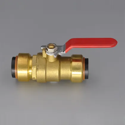 Sharkbite Style (Push-Fit) Push to Connect Lead-Free Brass Coupling-Tee