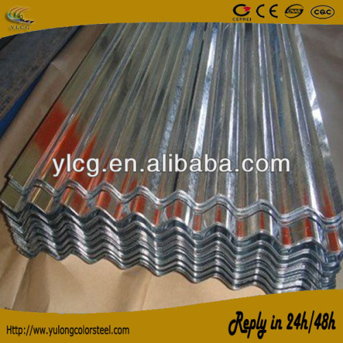 galvanized corrugated steel sheet for roofing
