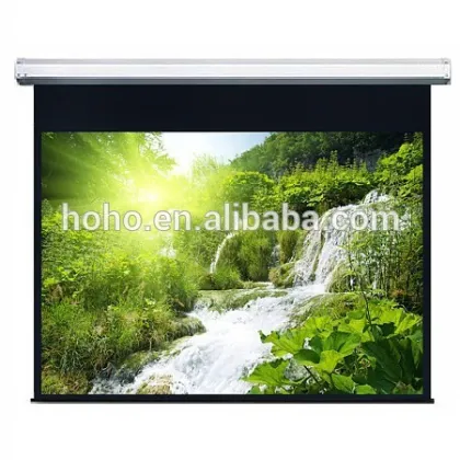Wall Mounted Motorized Projector Screen / Electric Projector Screen / Automatic Projector Screen
