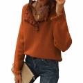 Women's Long Sleeve shoulder sweaters