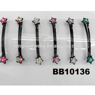 cute rhinestone star hair bobby pins