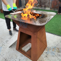 Corten Steel Antique Fire Pit BBQ