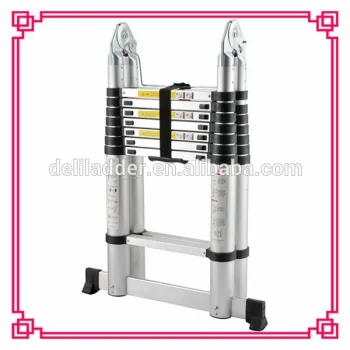 5m a type aluminium pipe ladder aluminium folding ladder