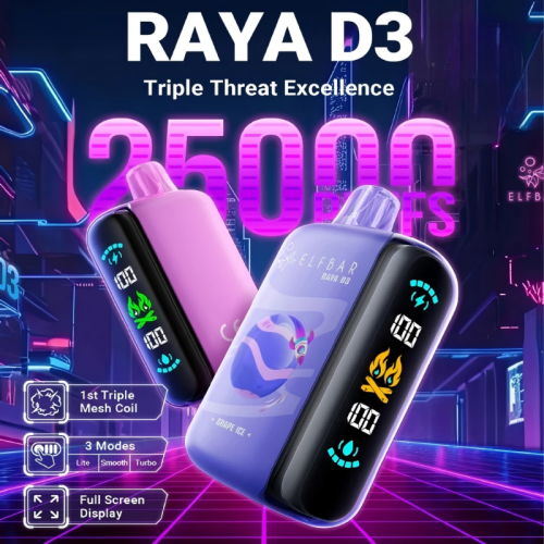 ELF BAR Raya D3 25000 Puff Vape Sekali Pakai