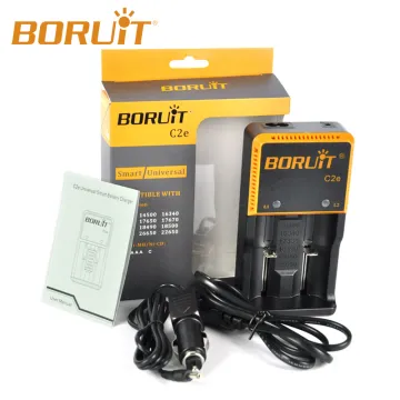 Hot Sale Boruit C2e Smart Battery Charger Compliant 26650/18650 Rechargeable Battery