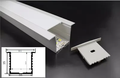 Modern Minimalist LED Linear Light for Office Chandeliers
