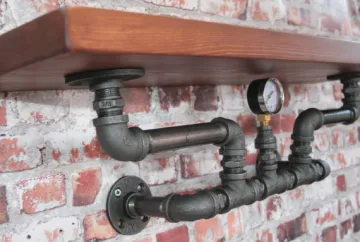 3/4" Malleable Iron DIY  PIPE SHELF