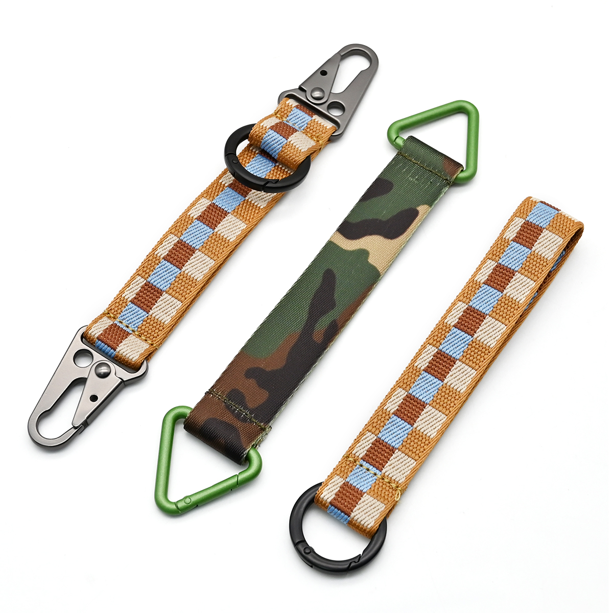 OEM Carabiner Keychain With Short Lanyards Strap 6 OEM Carabiner Keychain With Short Lanyards Strap 6