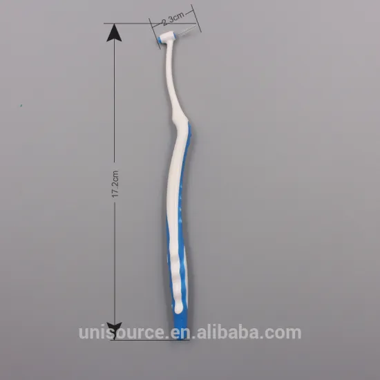 Long handle interdental brush with Nylon and stainless steel bristle