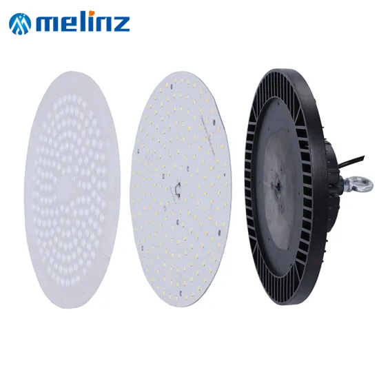 MELINZ Modern Industrial PC with IP64 Waterproof UFO High Bay LED Light (100W/150W/200W) for Good Heat Dissipation