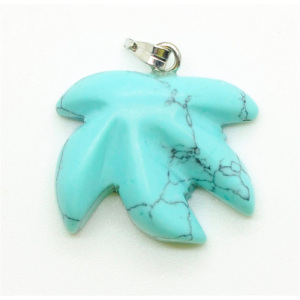 Maple Leaf Shape Turquoise pendant