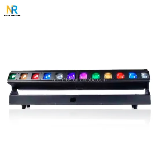 12x 40W Long Point-Controlled Focusing RGBW Wall Washer Light Strip with Disco Beam Function