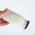 Food Grade Glass Milk Bottle with Metal Lid