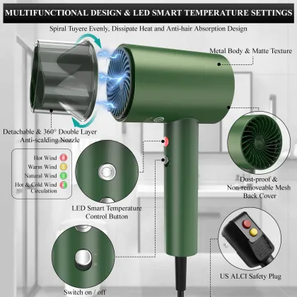 High Speed Portable Negative Ion Hair Dryer with Custom Logo