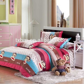 custom import cartoon china suppliers 100% cotton bed set