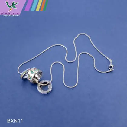 women simple necklace three layers necklace