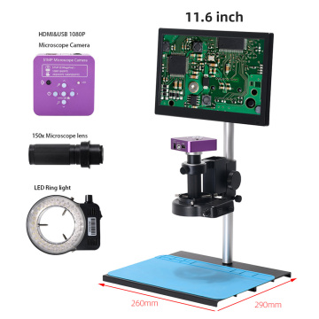 11.6 Inch HD LCD Electronic Microscope with 150X C Mount Lens