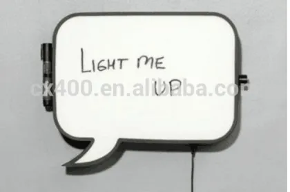 LED speech bubble light box,writable message light box,message lighting board