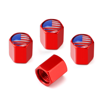 Automobile Chrome Metal Anti-theft Tire Valve Caps