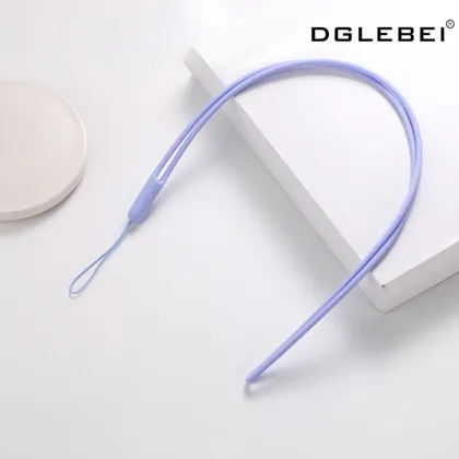 Multicolor Liquid Silicone Wrist Lanyard - Creative Key Lanyard Elastic