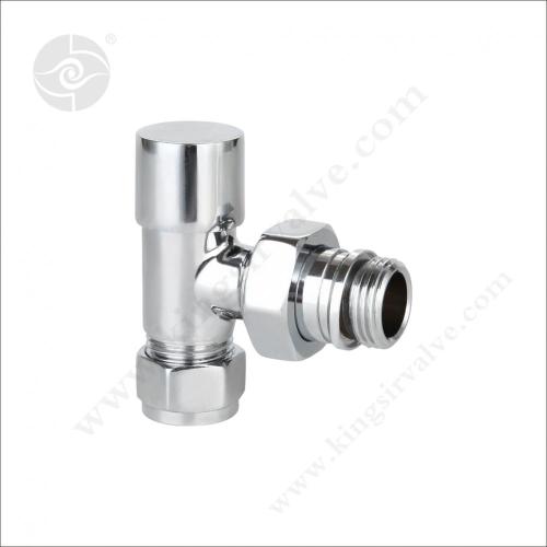 Valve d'angle de plaque chromée KS-444A-GG