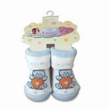 Socks with 96N Machine, Made of Cotton, Suitable for 0 to 3 Months Baby