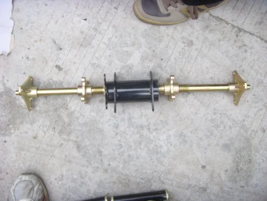 DIY Four Wheel GO KART KARTING UTV Buggy Wheel Flange Hub Studs ATV 74CM Rear Axle