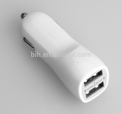 Hot selling dual ports adapter usb car charger,usb charger car