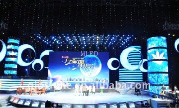 Full Color Electronic Indoor Smd 3 In 1 3528 1r1g1b Led Stage Backdrop Screen P7.62