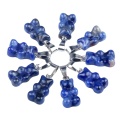 Pendentif en pierre naturelle Crystal Crystal sculpté Pendants à charme d&#39;ours pour la fabrication de bijoux de bricolage