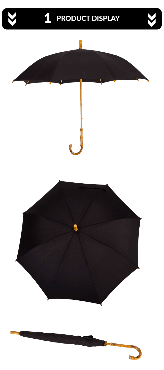 ladies stick umbrella 