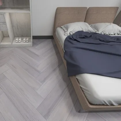 Cherry Wood Grain Bright Non-Slip Bedroom Wood Porcelain Tiles