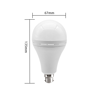 XJW--02U Rechargeable E27 LED Emergency Light Bulb with 1200mAh Lithium Battery for Outdoor Camping