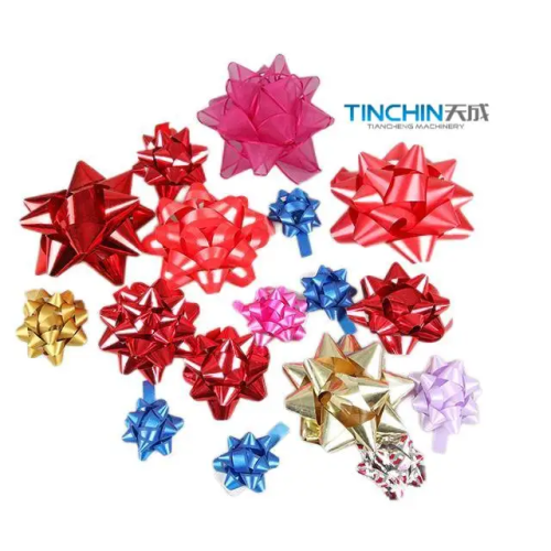 Automatique PP Ribbon Plastique Cadeau Fleur étoile Bow Formation de fabrication de machine Machine de formation d&#39;arc étoile