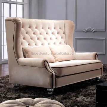 TB02 High Back Velvet Chesterfield Sofa - 2 Seater