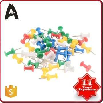100% factory directly transparent color push pins