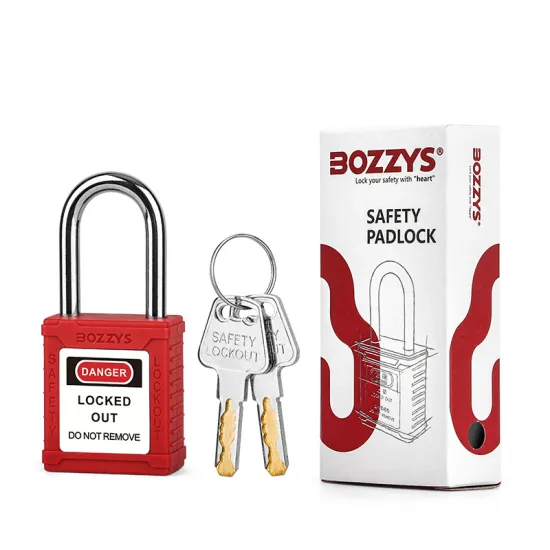 BOZZYS Brand Factory Safety Padlock - Keyed Different, 2 Keys per Lock, 8 Colors for Industrial Lockout Tagout
