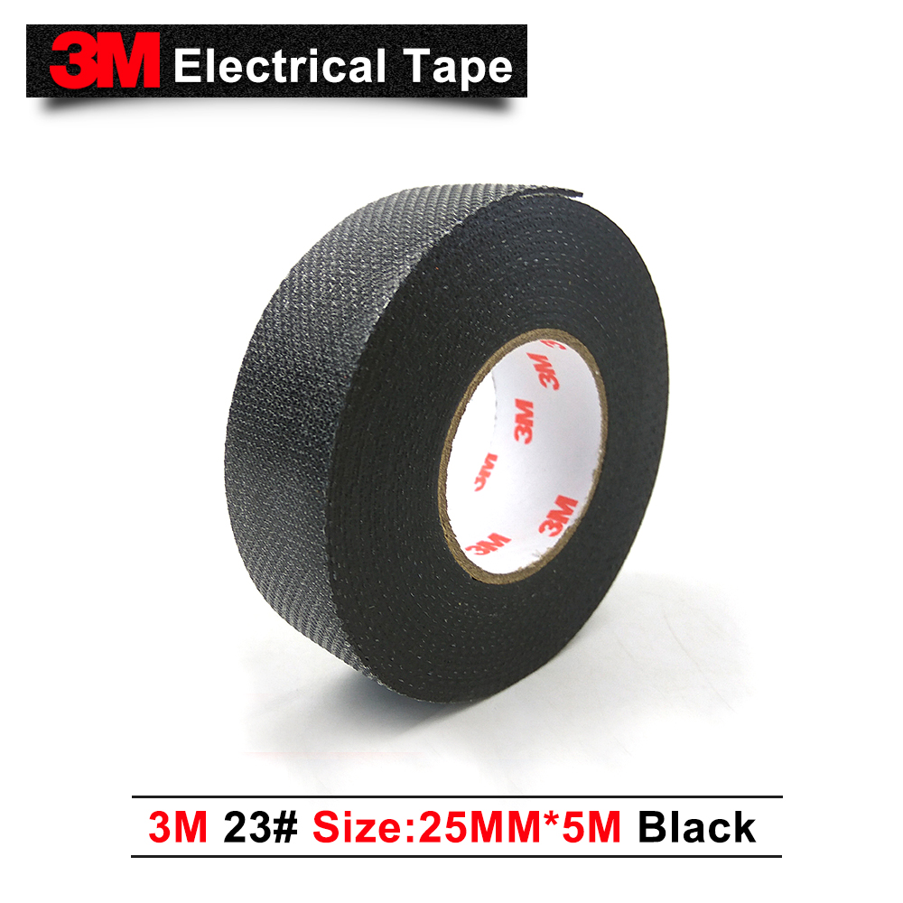 100% Original 3M 23 rubber Splicing tape self-fusing electrical tape,25MM*5M/pc,Pack of 1