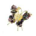 Tourmaline Butterfly Decoration Healing Crystal Chip Beads Ornament Home Decor Gifts