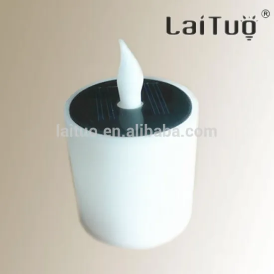 2015 new designed white mini led solar christmas garden decoration candle Landscape lamp