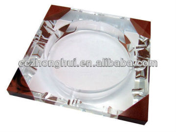 Wholesale newest exalted crystal glass custom ashtray for office decoration