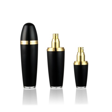 Black Ballet Shaped Plastic Lotion Bottle for Anti-Aging Cosmetics