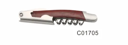 Handsome Rose Wood Corkscrew Red Wine Opener