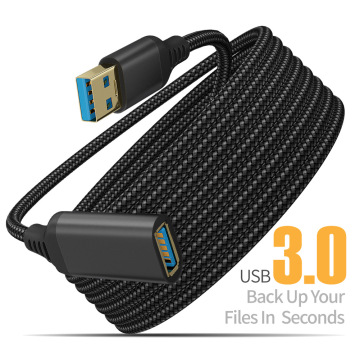 5GBPS USB-extensiekabel: high-speed gegevensoverdracht met 3,0 mannelijke naar vrouwelijke nylon gevlochten connector