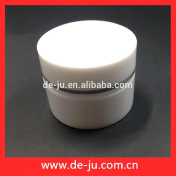 Promotion airtight white plastic jar with screw cap