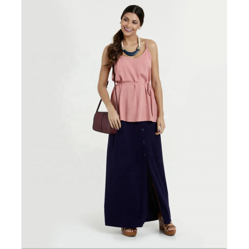 Neck Tie on the Waist Sexy Long Blouse