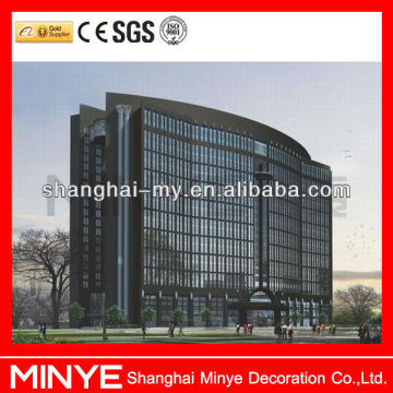 Aluminum curtain wall systems/green glass curtain wall/wall curtain decoration